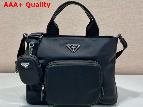 Prada Re Nylon Baby Bag in Black 1BG354 Replica