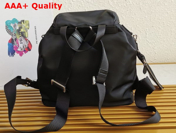 Prada Re Nylon Medium Backpack with Pouch in Black 1BZ811 Replica