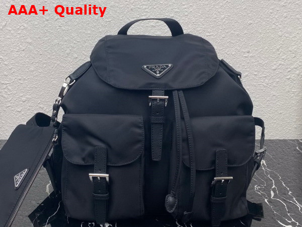 Prada Re Nylon Medium Backpack with Pouch in Blue 1BZ811 Replica