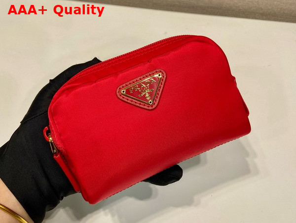 Prada Re Nylon Necessaire in Red 1NA339 Replica