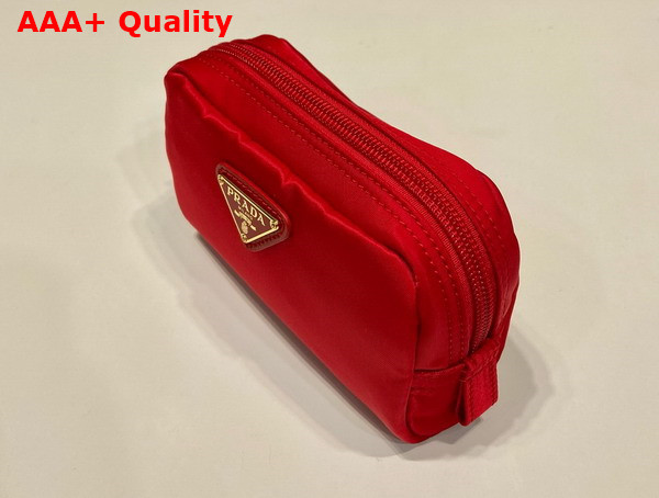 Prada Re Nylon Necessaire in Red 1NA339 Replica