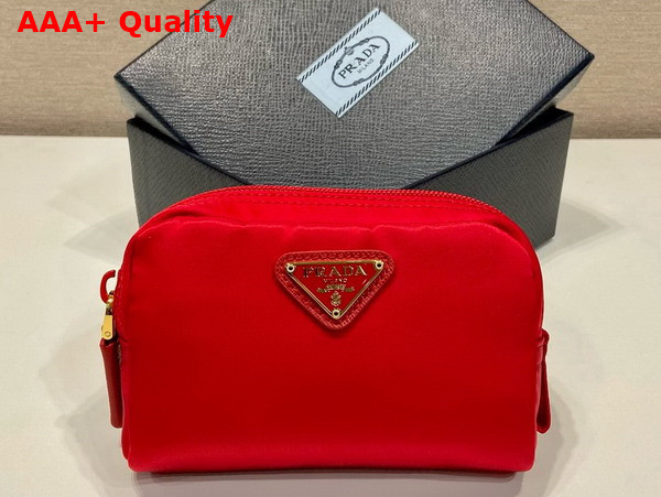 Prada Re Nylon Necessaire in Red 1NA339 Replica