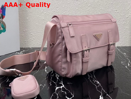 Prada Re Nylon Shoulder Bag Alabaster Pink 1BD953 Replica