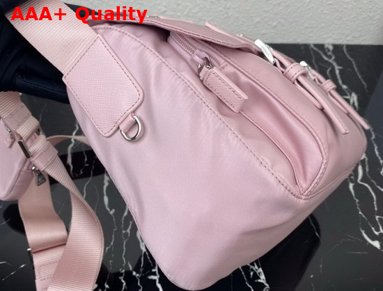 Prada Re Nylon Shoulder Bag Alabaster Pink 1BD953 Replica