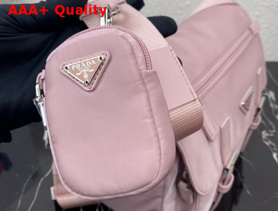 Prada Re Nylon Shoulder Bag Alabaster Pink 1BD953 Replica