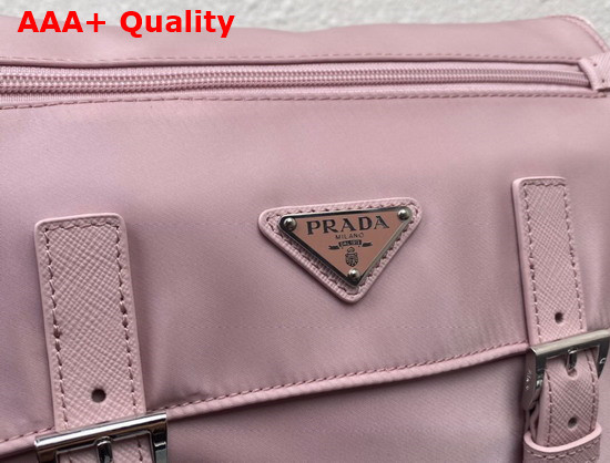 Prada Re Nylon Shoulder Bag Alabaster Pink 1BD953 Replica