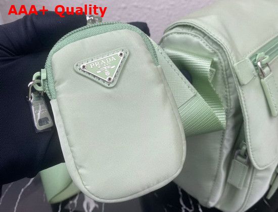 Prada Re Nylon Shoulder Bag Aqua 1BD953 Replica