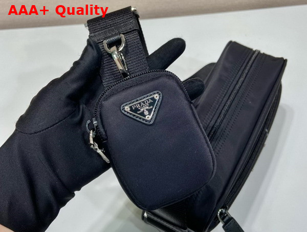 Prada Re Nylon Shoulder Bag in Black 1BC167 Replica