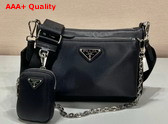 Prada Re Nylon Shoulder Bag in Black 1BH168 Replica