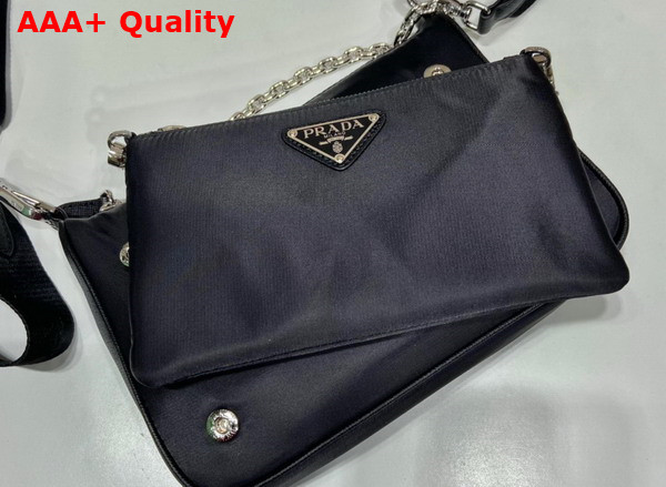 Prada Re Nylon Shoulder Bag in Black 1BH168 Replica