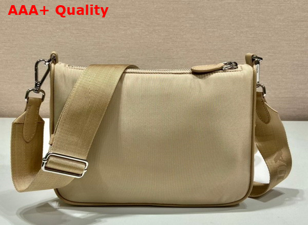 Prada Re Nylon Shoulder Bag in Desert Beige 1BH168 Replica