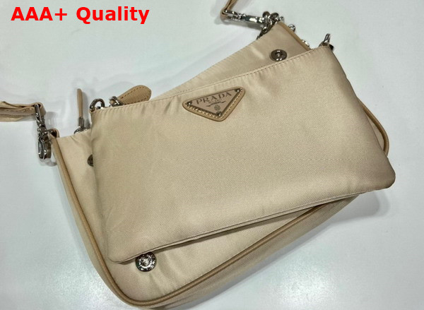 Prada Re Nylon Shoulder Bag in Desert Beige 1BH168 Replica