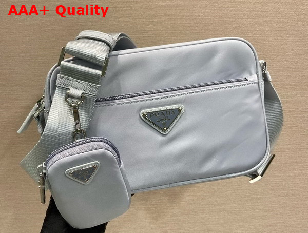 Prada Re Nylon Shoulder Bag in Light Blue 1BC167 Replica