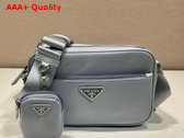 Prada Re Nylon Shoulder Bag in Light Blue 1BC167 Replica