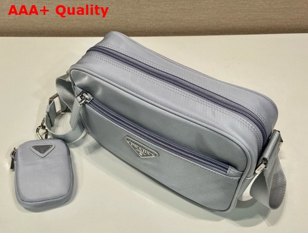 Prada Re Nylon Shoulder Bag in Light Blue 1BC167 Replica