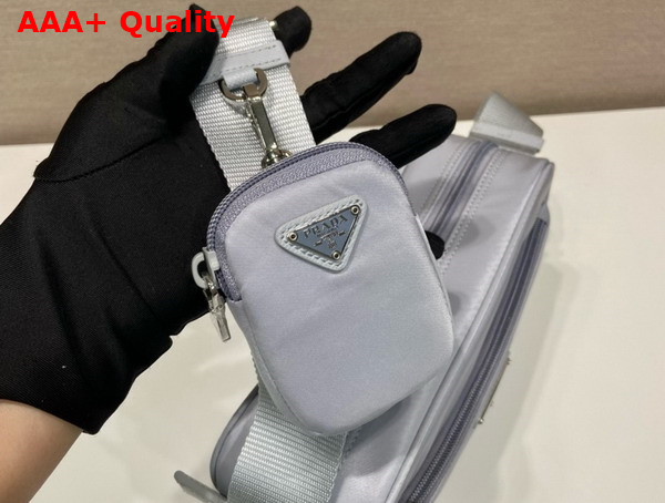 Prada Re Nylon Shoulder Bag in Light Blue 1BC167 Replica