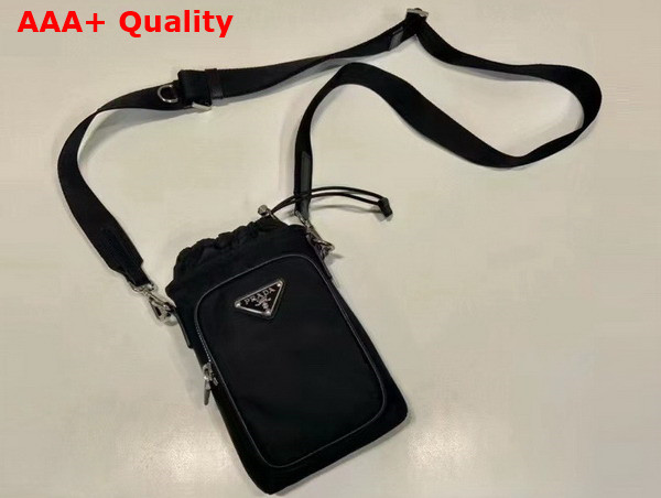 Prada Re Nylon Smartphone Case in Black 2ZH155 Replica