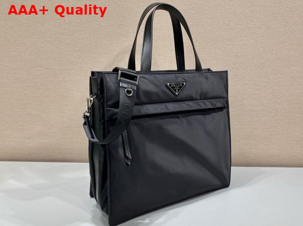 Prada Re Nylon Tote Bag in Black 2VG076 Replica