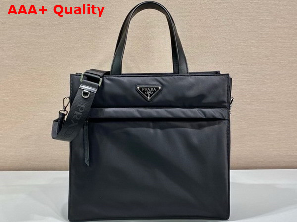 Prada Re Nylon Tote Bag in Black 2VG076 Replica