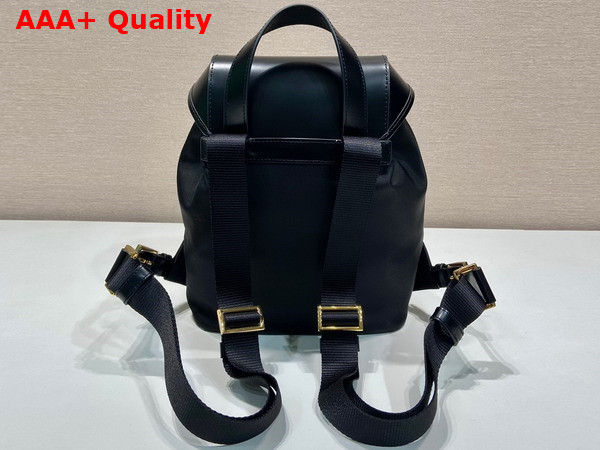 Prada Re Nylon and Brushed Leather Backpack in Black 1BZ074 Replica