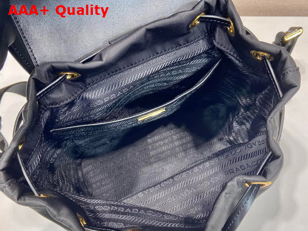 Prada Re Nylon and Brushed Leather Backpack in Black 1BZ074 Replica