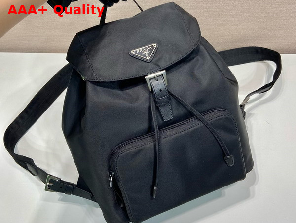 Prada Re Nylon and Leather Backpack in Black 1BZ832 Replica