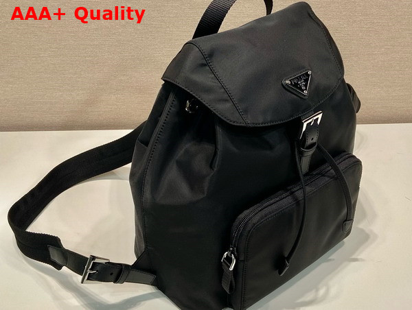 Prada Re Nylon and Leather Backpack in Black 1BZ832 Replica