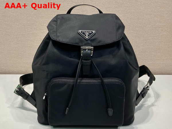 Prada Re Nylon and Leather Backpack in Black 1BZ832 Replica