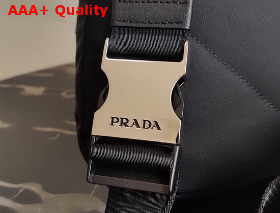 Prada Re Nylon and Leather Backpack in Black 2VZ092 Replica