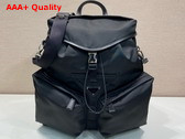 Prada Re Nylon and Leather Backpack in Black 2VZ108 Replica