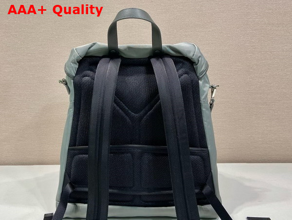 Prada Re Nylon and Leather Backpack in Light Blue 2VZ108 Replica