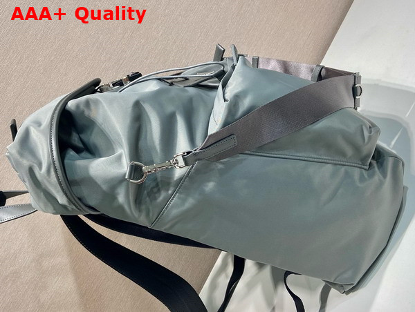 Prada Re Nylon and Leather Backpack in Light Blue 2VZ108 Replica