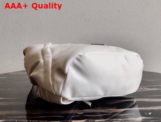 Prada Re Nylon and Leather Backpack in White 2VZ092 Replica