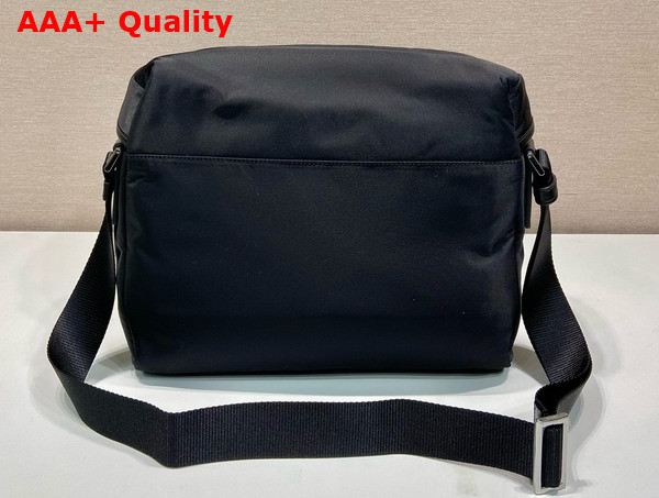 Prada Re Nylon and Leather Shoulder Bag in Black 2VD062 Replica