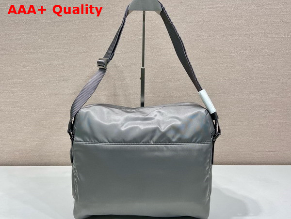 Prada Re Nylon and Leather Shoulder Bag in Iron Grey 2VD062 Replica