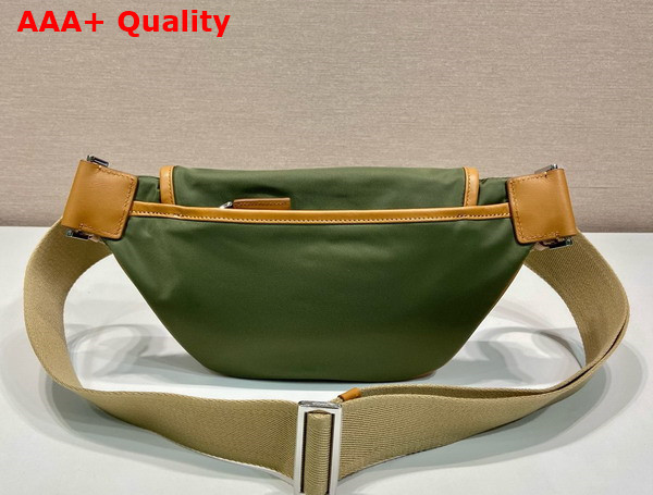 Prada Re Nylon and Leather Shoulder Bag in Military Caramel 2VH176 Replica