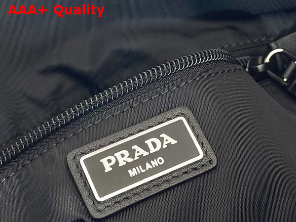 Prada Re Nylon and Leather Tote Bag in Black 2VG120 Replica