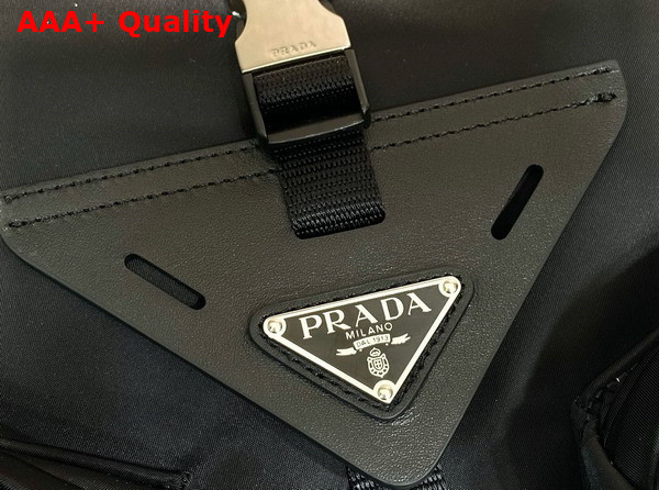 Prada Re Nylon and Leather Travel Bag in Black 2VC040 Replica