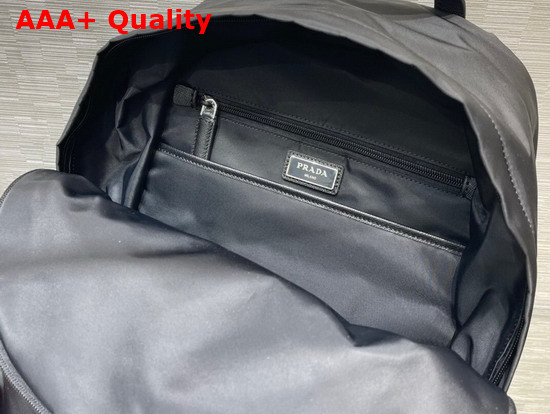 Prada Re Nylon and Saffiano Leather Backpack in Black 2VZ048 Replica