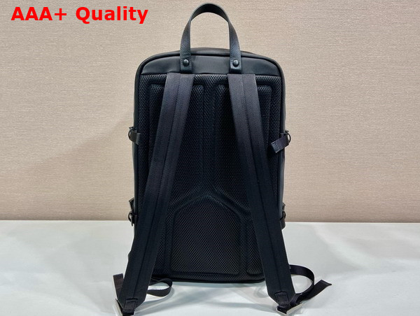 Prada Re Nylon and Saffiano Leather Backpack in Black 2VZ101 Replica