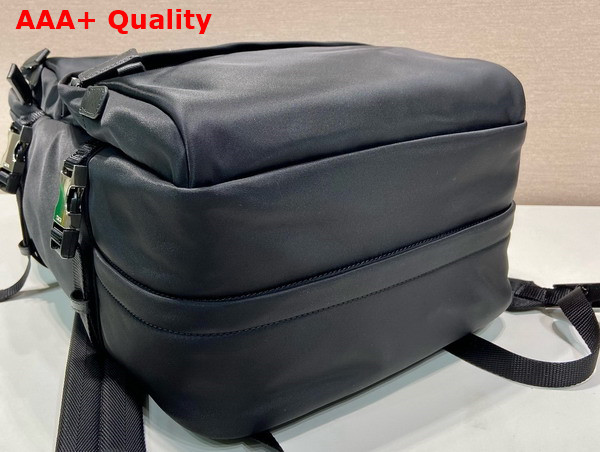 Prada Re Nylon and Saffiano Leather Backpack in Black 2VZ101 Replica