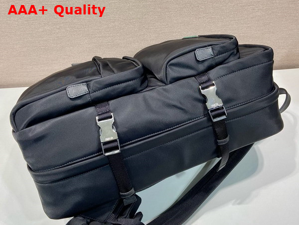 Prada Re Nylon and Saffiano Leather Backpack in Black 2VZ101 Replica