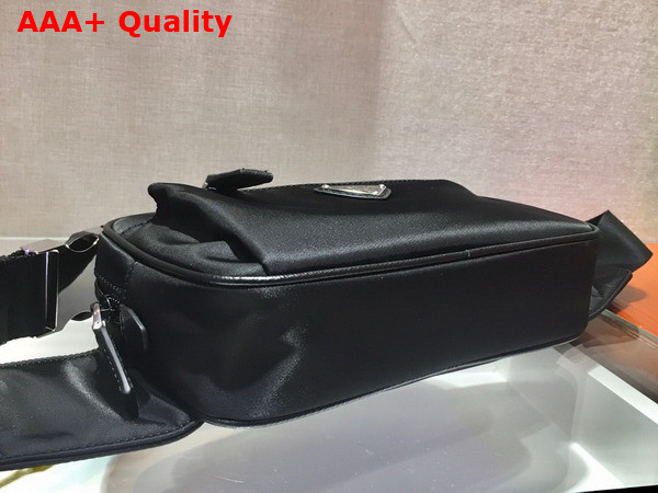 Prada Re Nylon and Saffiano Leather Belt Bag in Black 2VL977 Replica