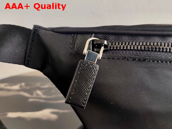 Prada Re Nylon and Saffiano Leather Belt Bag in Black Replica