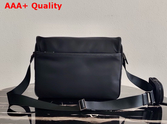 Prada Re Nylon and Saffiano Leather Shoulder Bag in Black 2VD039 Replica