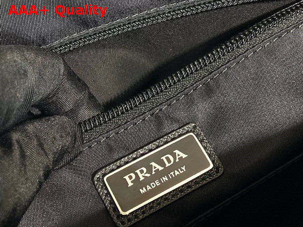 Prada Re Nylon and Saffiano Leather Shoulder Bag in Black 2VD052 Replica