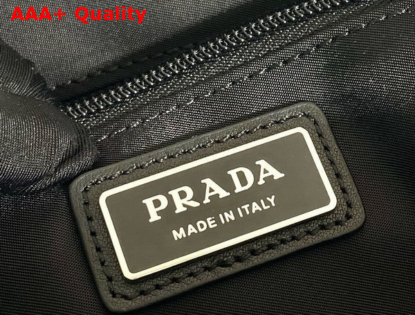 Prada Re Nylon and Saffiano Leather Shoulder Bag in Black 2VD066 Replica