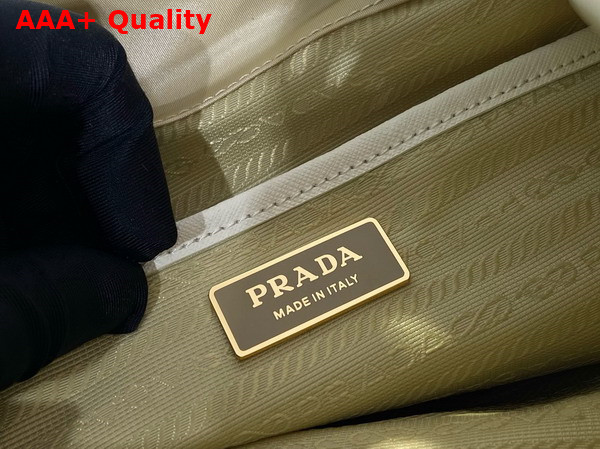 Prada Re Nylon and Shearling Backpack in Beige 1BZ074 Replica