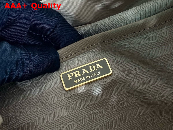 Prada Re Nylon and Shearling Backpack in Desert Beige 1BZ074 Replica