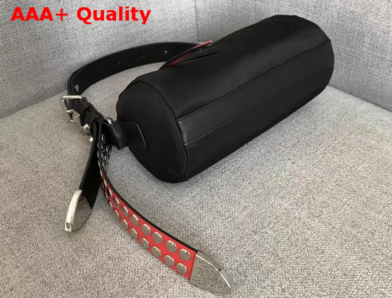 Prada Roller Shoulder Bag in Black Nylon and Leather Replica